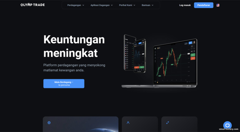 laman web rasmi broker OlympTrade