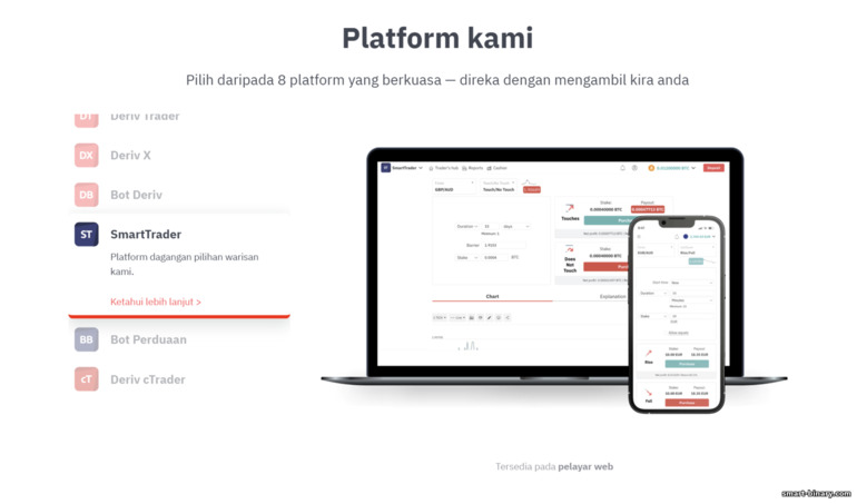 laman web rasmi broker Deriv