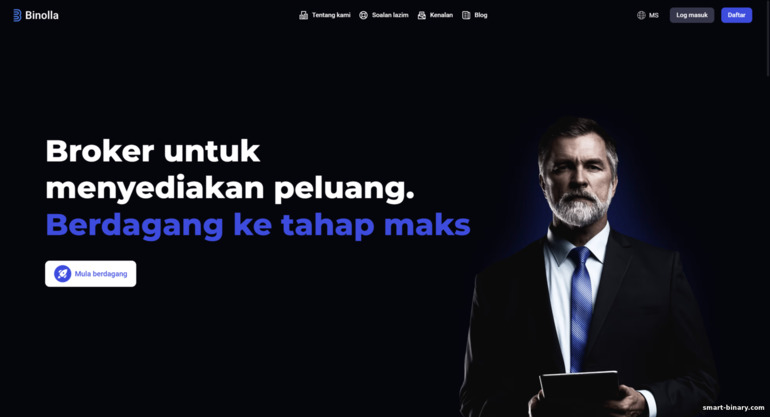 laman web rasmi broker Binolla