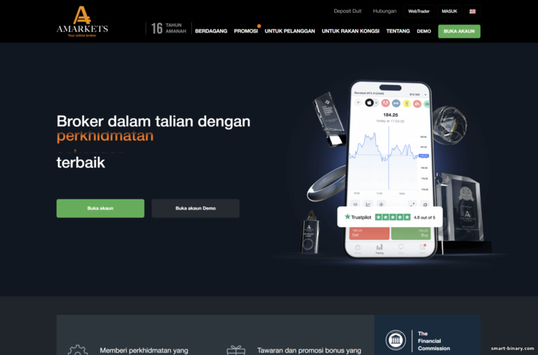 laman web rasmi broker Forex AMarkets