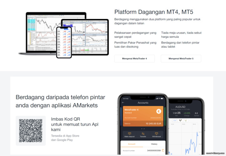 Platform dagangan broker AMarkets