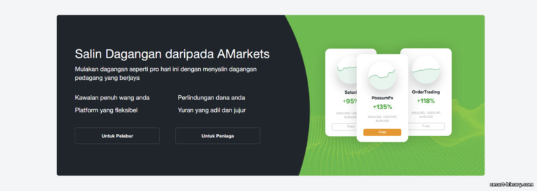 menyalin dagangan daripada broker AMarkets