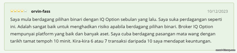 Ulasan daripada pelanggan dan pedagang tentang broker IQ Option