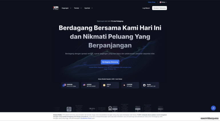 Laman web rasmi Broker XM