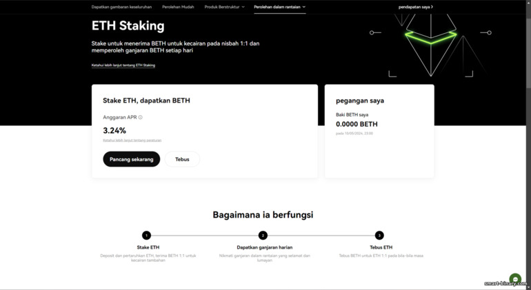 Staking di Bursa OKX