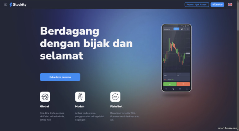 Laman Web Rasmi Stockity