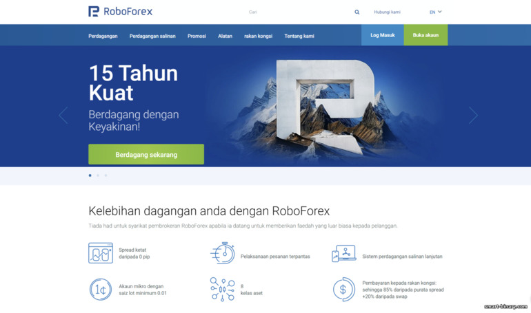 Laman Rasmi Broker RoboForex