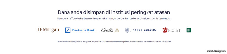 Bank rakan kongsi eToro Bank rakan kongsi eToro