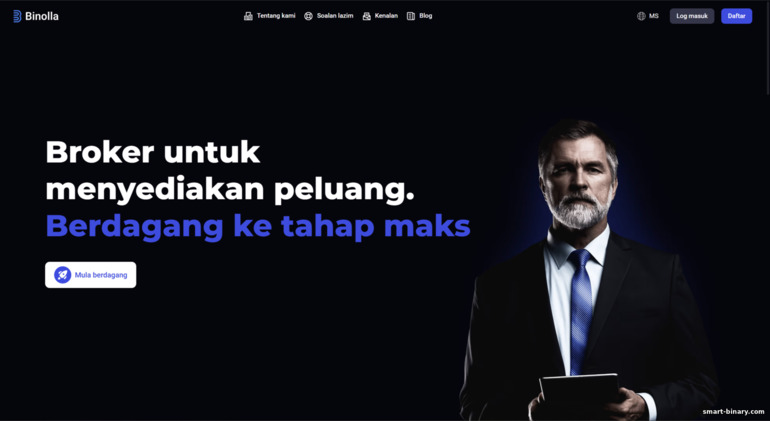 Laman Web Rasmi Broker Binolla