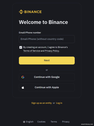 Borang Pendaftaran Binance