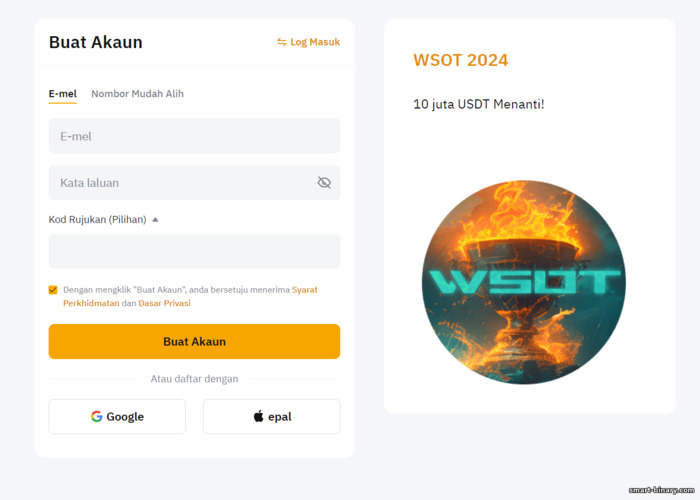 Borang Pendaftaran Akaun ByBit
