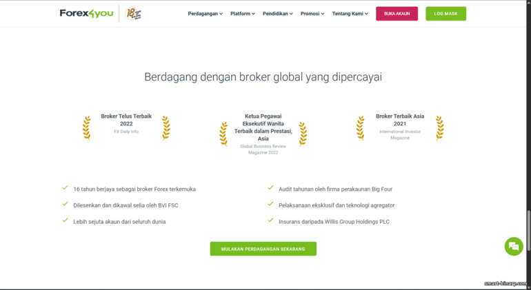 Anugerah broker Forex4you Anugerah broker Forex4you