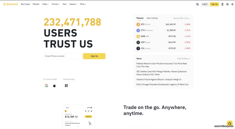 Laman Rasmi Binance