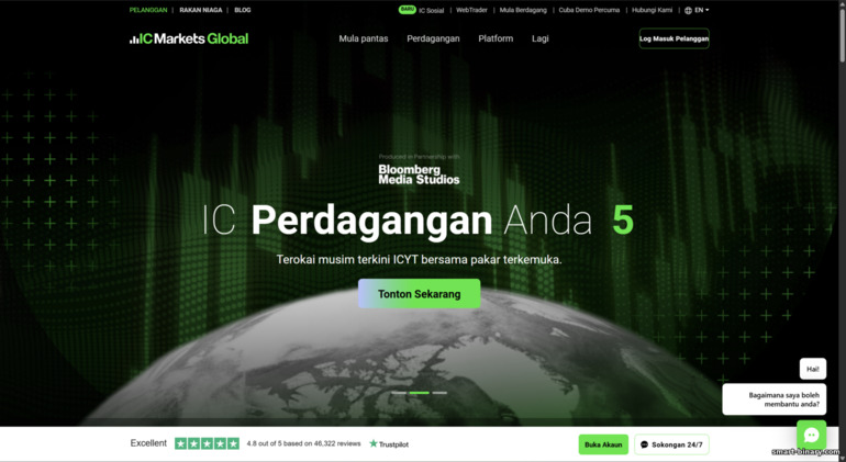 Laman web rasmi IC Markets