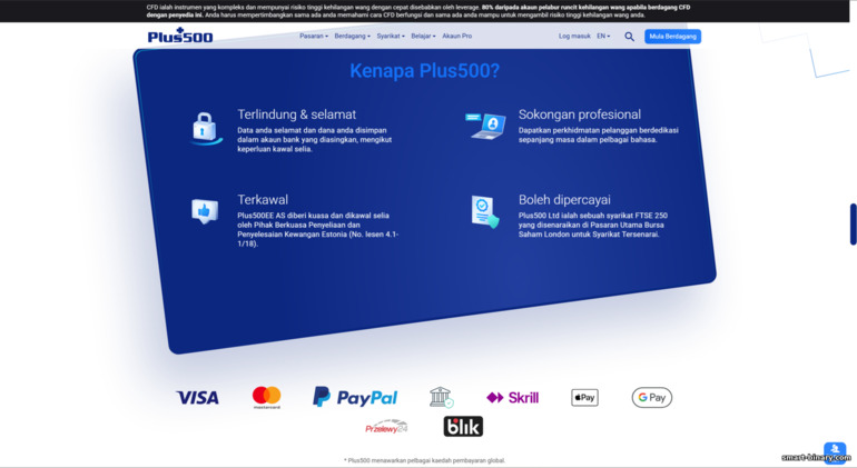 Kepercayaan dan kebolehpercayaan Plus500 Kepercayaan dan kebolehpercayaan Plus500