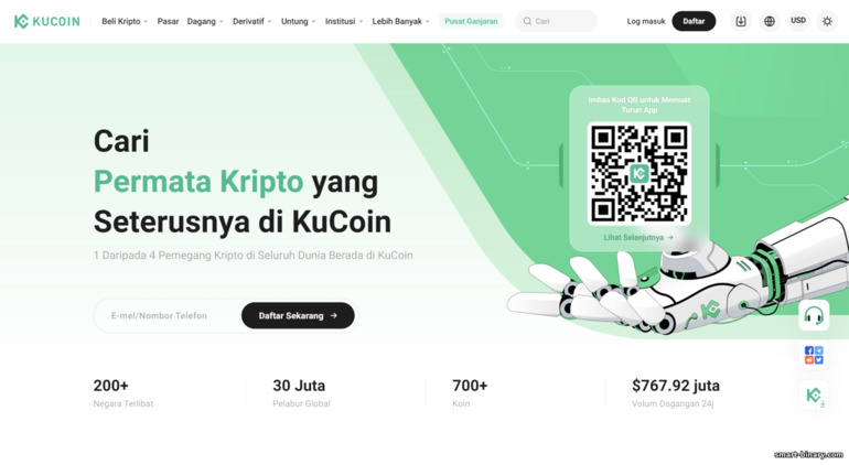 Laman Rasmi Bursa KuCoin